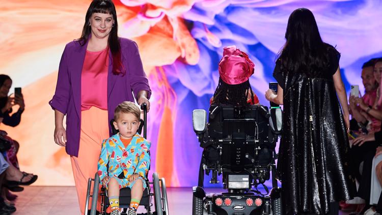 Minneapolis mom and son duo rocks New York Fashion Week runway