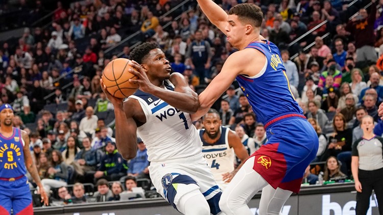 Edwards scores 29, short-handed Wolves beat Nuggets 124-111