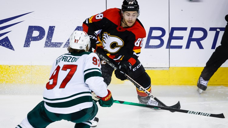 Andersson's 3rd-period goal helps Flames beat Wild 5-3