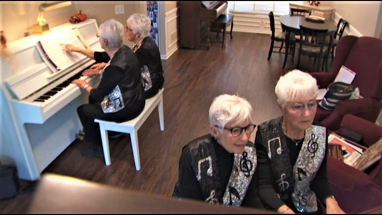 Two pianos, 40 fingers, and four sisters in their 80s, equals family harmony