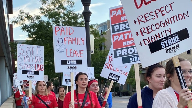 15,000 Minnesota nurses hit the picket lines Monday
