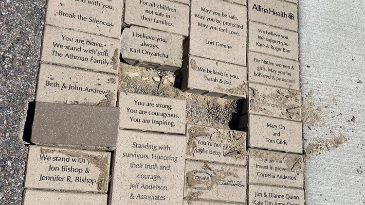 Artist asks for help to repair vandalized memorial for sexual assault survivors