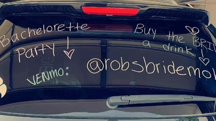 Signs, bracelets, even QR code tattoos: Brides solicit Venmo donations for bachelorette parties