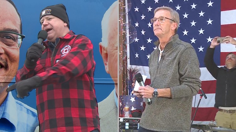 Walz, Jensen rally the base on Election Eve