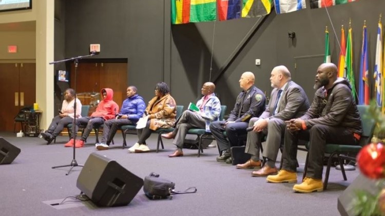 Dozens gathered for community conversation to end teen gun violence