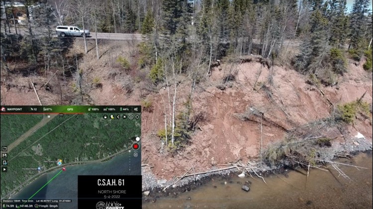 Emergency erosion to close North Shore Scenic Drive near Duluth