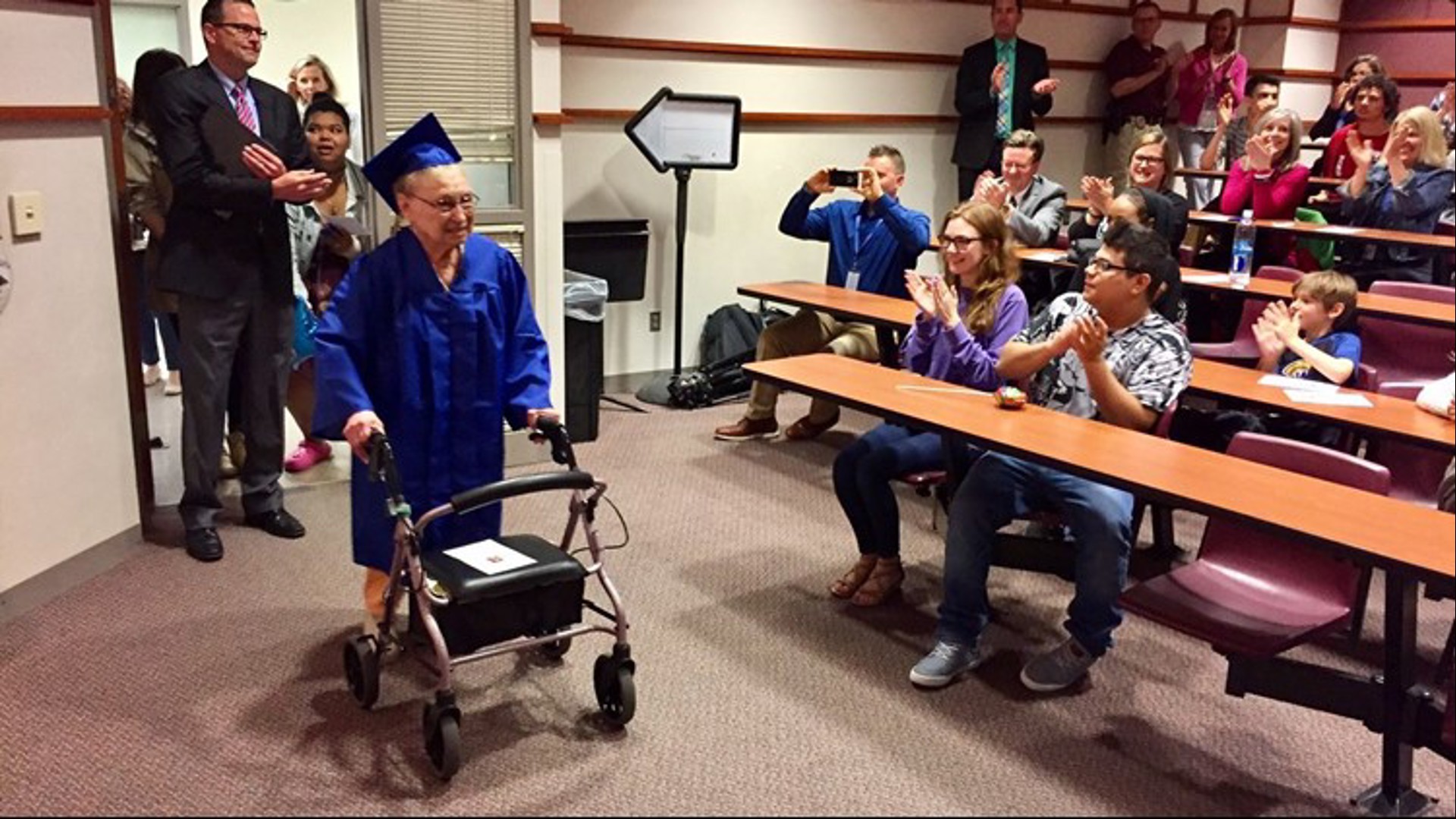 Wayzata High School presented Esther Begam with an honorary diploma after learning the Nazis deprived her of a high school education.