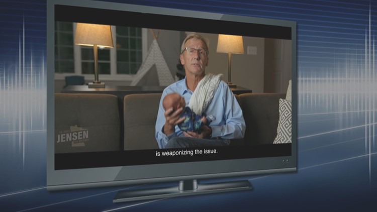 Jensen ad seeks to move past abortion issue