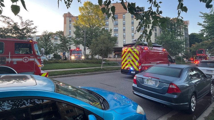 Senior residents evacuated from high-rise apartment fire