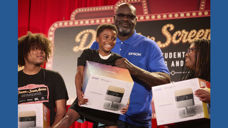 Local students honored for creating inspirational PSAs get big surprise from Shaq