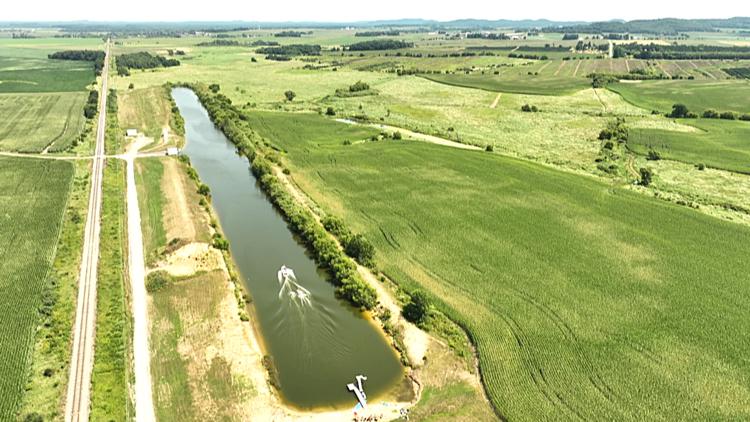 Meet the farmer who dug a lake in his cornfield so his kids could water ski