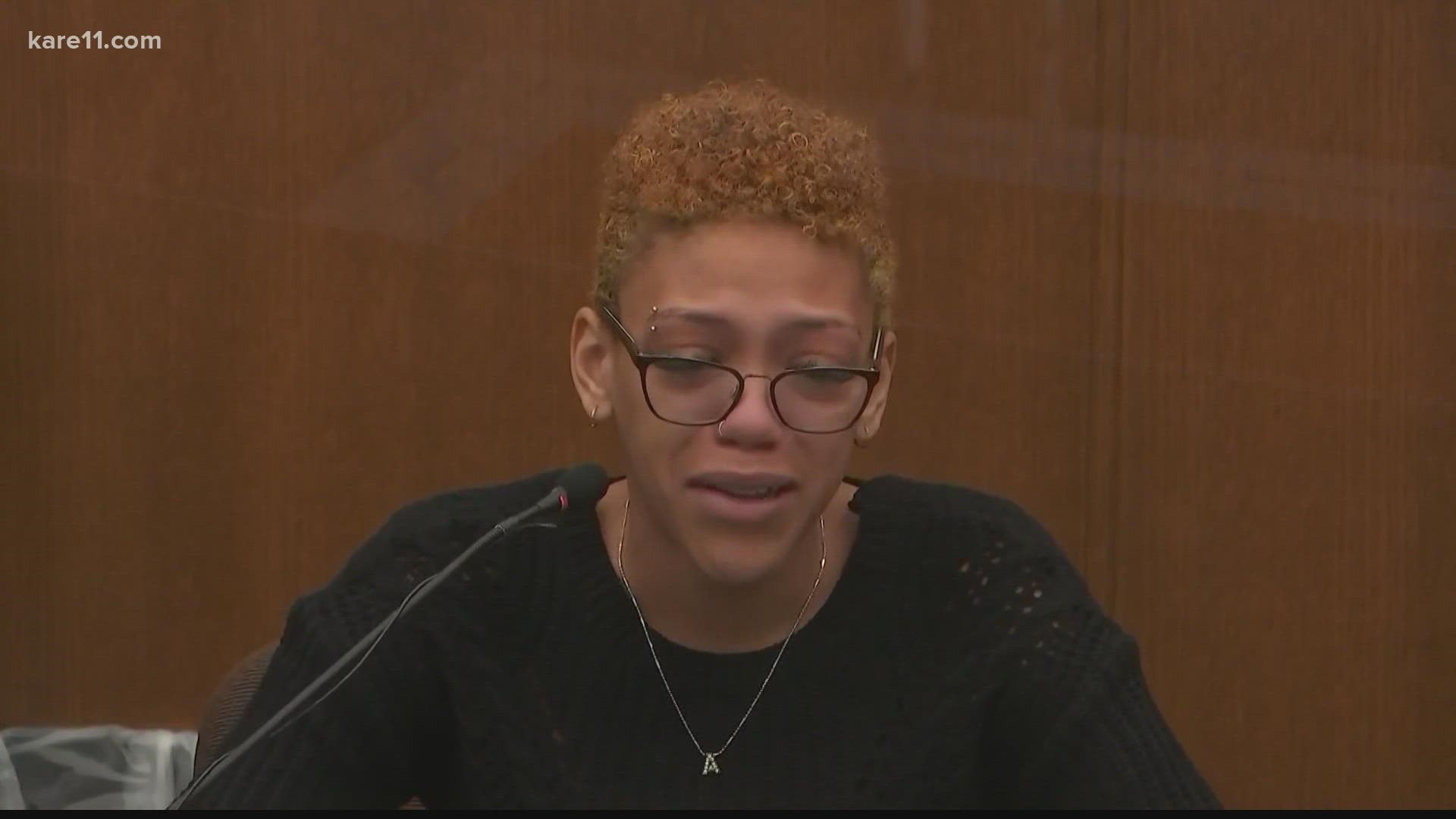 Alayna Albrecht-Payton was in the car with Wright when he was shot by former Brooklyn Center police officer Kim Potter on April 11, 2021.