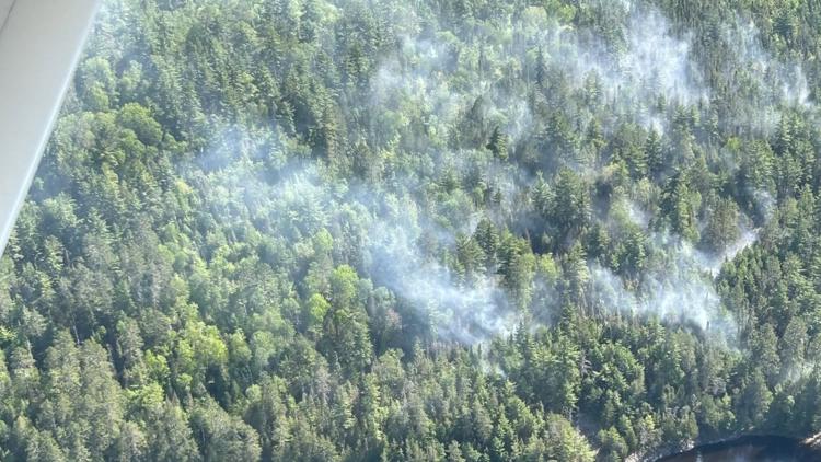 Lightning causes wildfires in northern MN