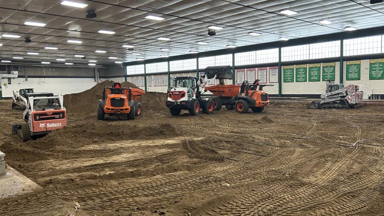 Braemar Arena hits frozen ground, delays east rink opening