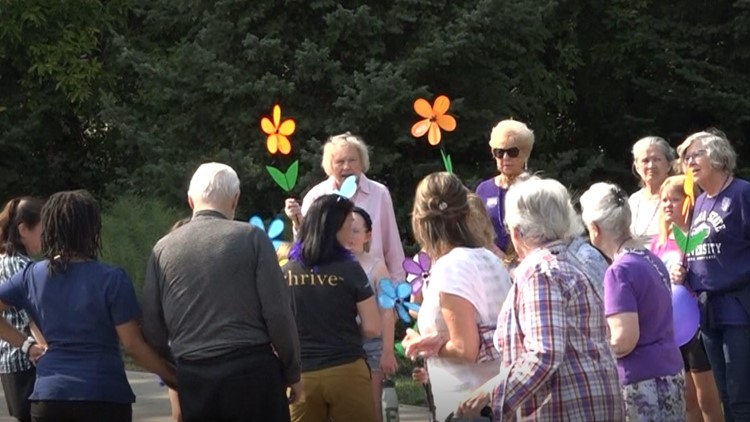 Dozens walk in Edina for an end to Alzheimer’s ahead of the Twin Cities’ annual event