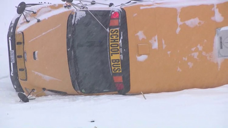 Waconia school buses overturn in rural Carver County