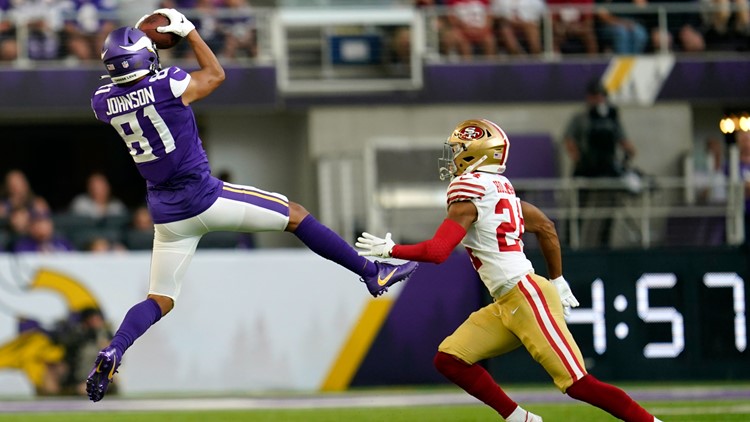 Vikings WR Bisi Johnson has season-ending knee injury again