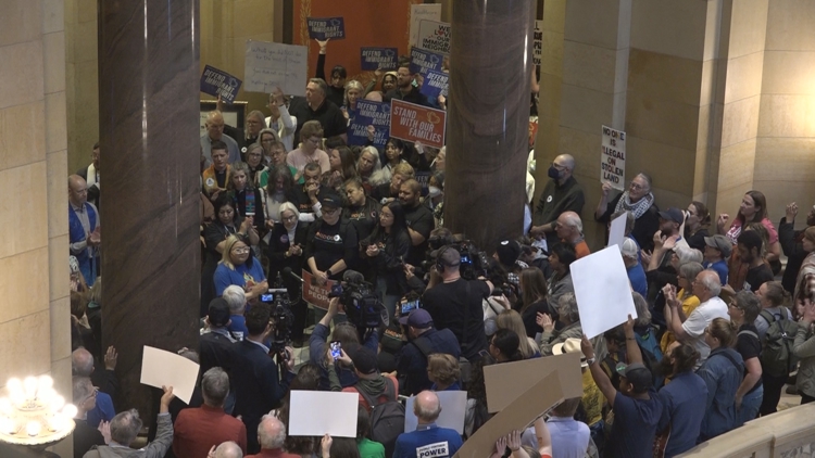 Groups in MN rally in opposition to removing undocumented adults from state health care
