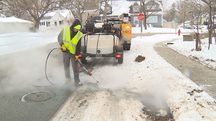 City crews and plumbing companies are preparing for possible flooding during the rain and snow this week