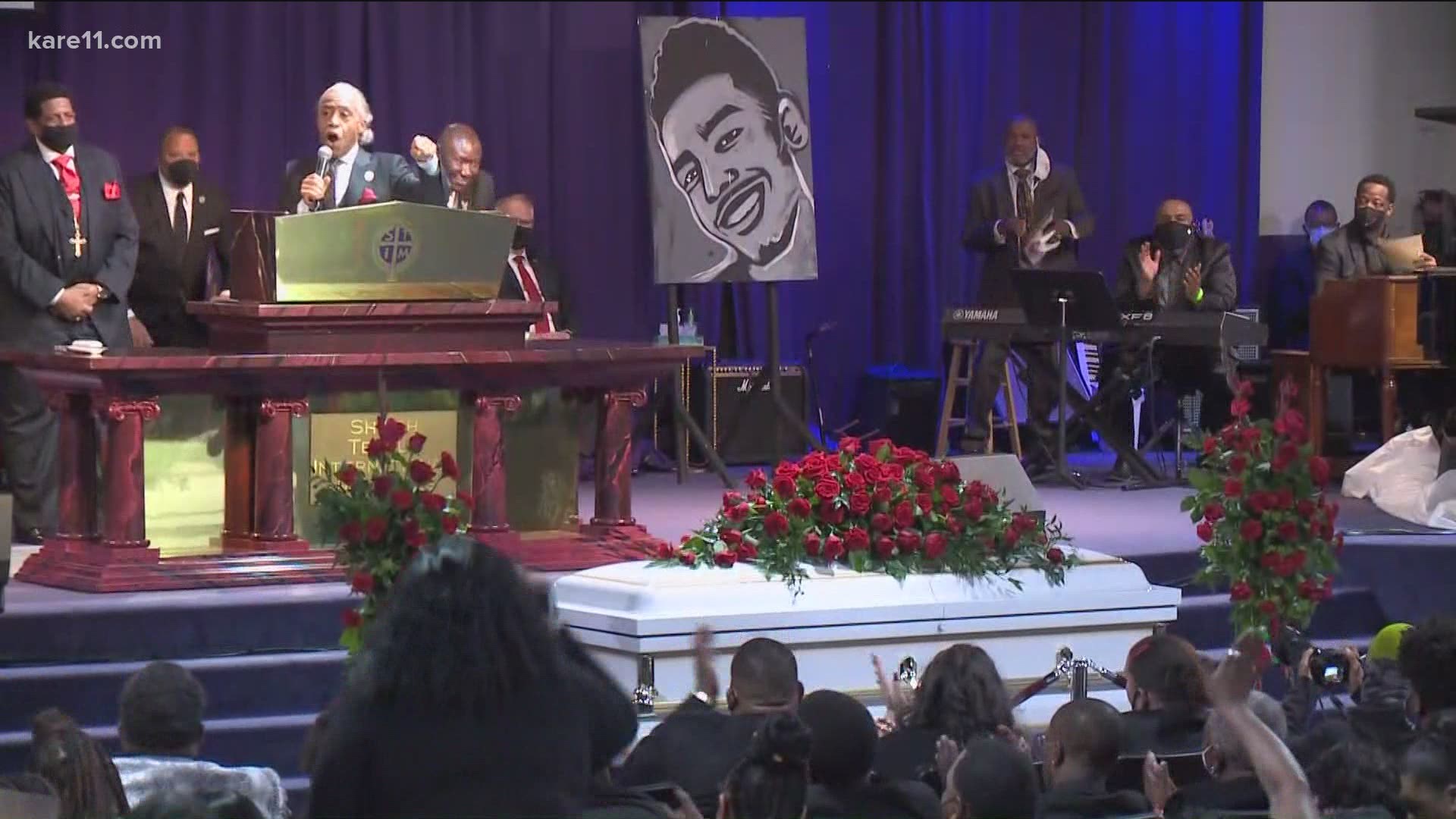 Daunte Wright, whose name has become familiar across the world in recent days, was honored by national civil rights leaders and lawmakers at his funeral.