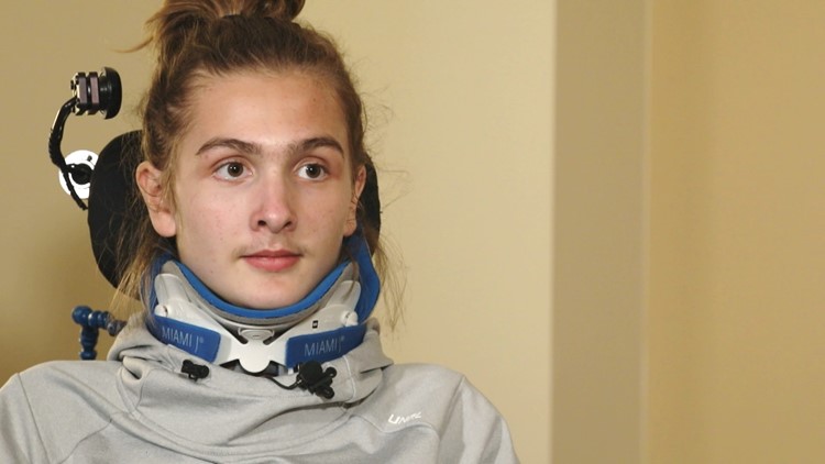 'I'm still the same': Student-athlete paralyzed during football game continues rehab