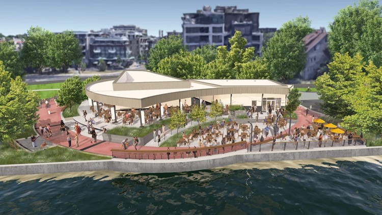 More pieces of the Bde Maka Ska pavilion are ready to open