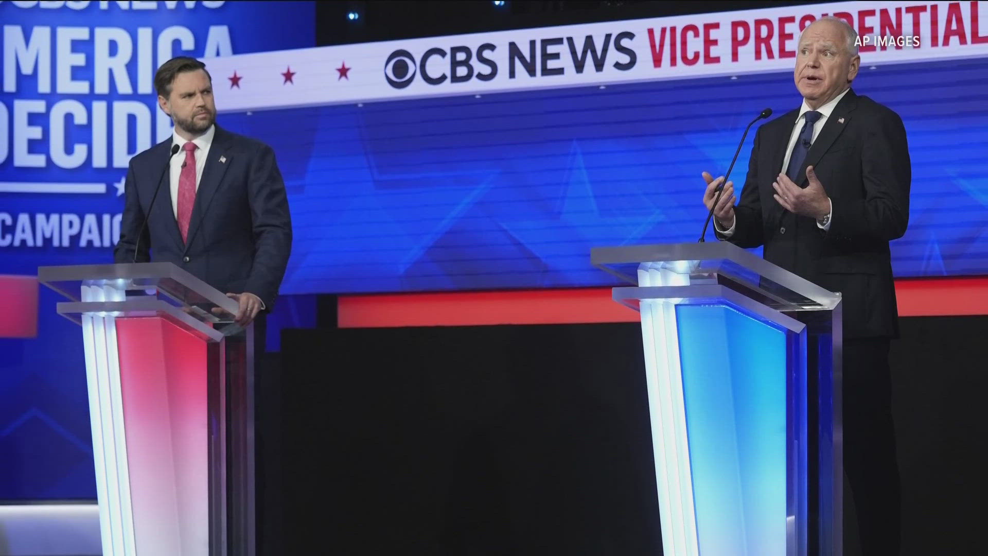 Minnesota Gov. Tim Walz and Ohio Sen. JD Vance met on the debate stage for the first time on Tuesday, Oct. 1.