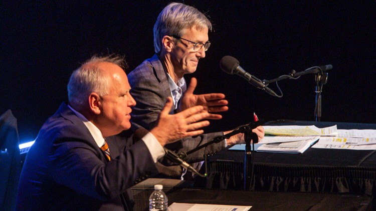 Minnesota Gov. Walz, Jensen come out swinging in last debate