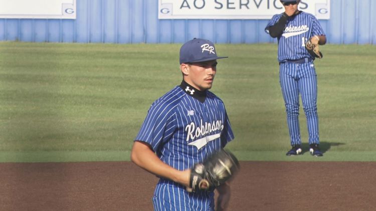Birkes tosses complete game as Robinson takes game one over Wimberley