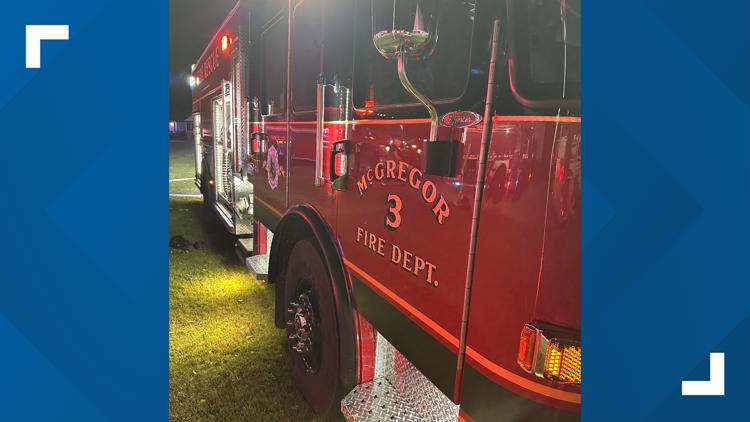 Multiple McLennan County agencies extinguish house fire in McGregor