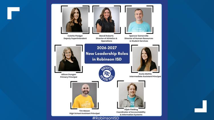 Robinson ISD announces new leadership roles for seven employees