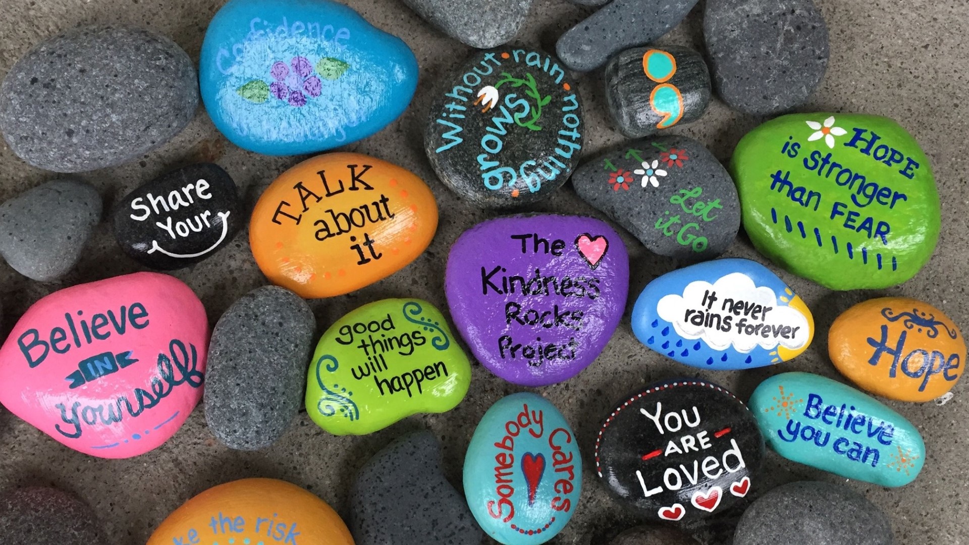 What started as a fun pastime of painting rocks to leave in her community, has become a movement that's getting everyone involved.