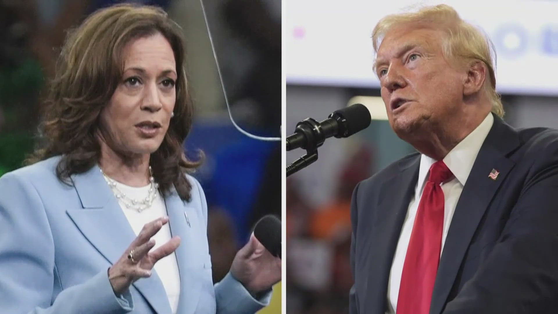 Harris will be in Michigan while Trump will be in Georgia.