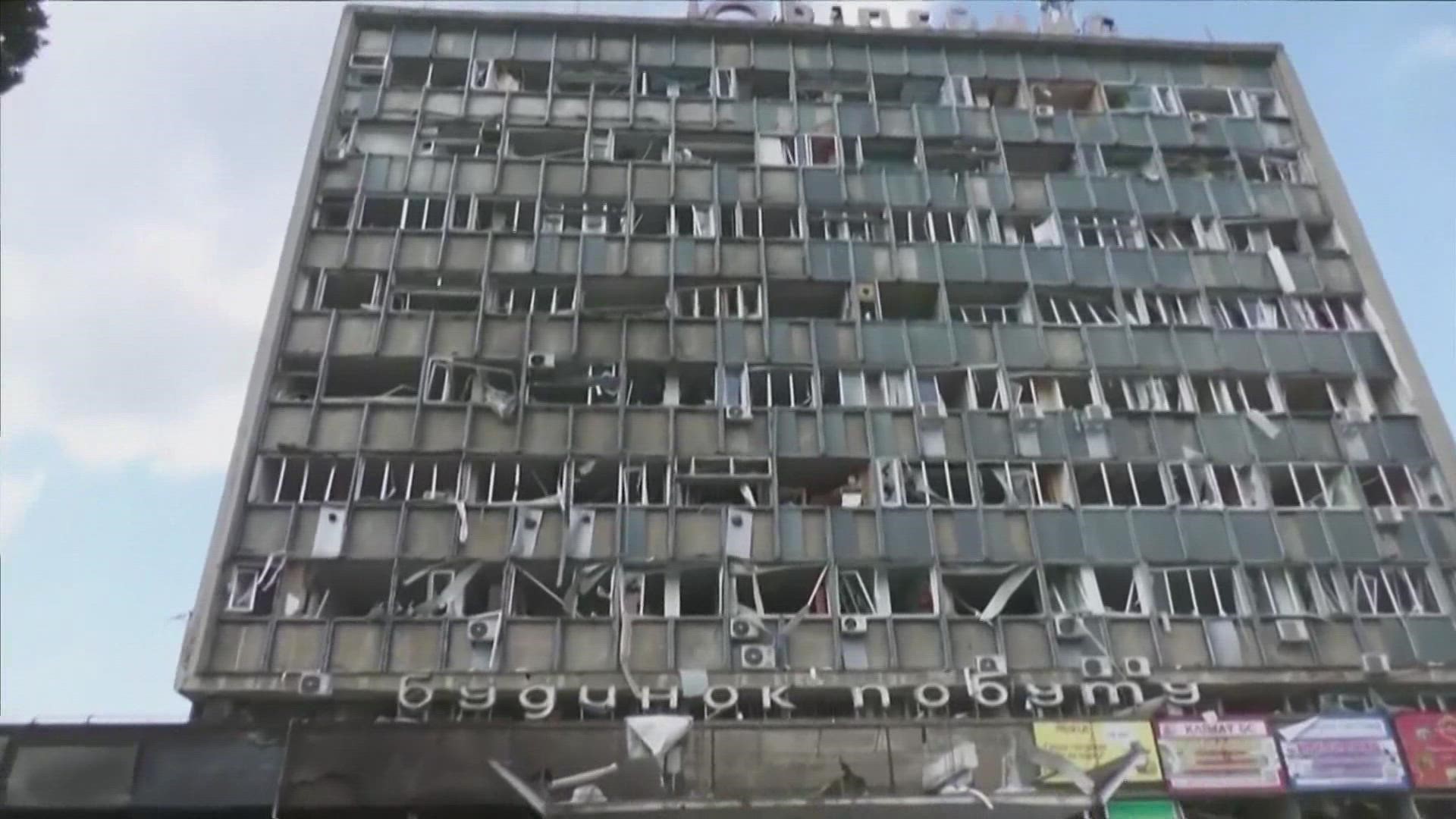Ukraine officials say some of the victims were children.