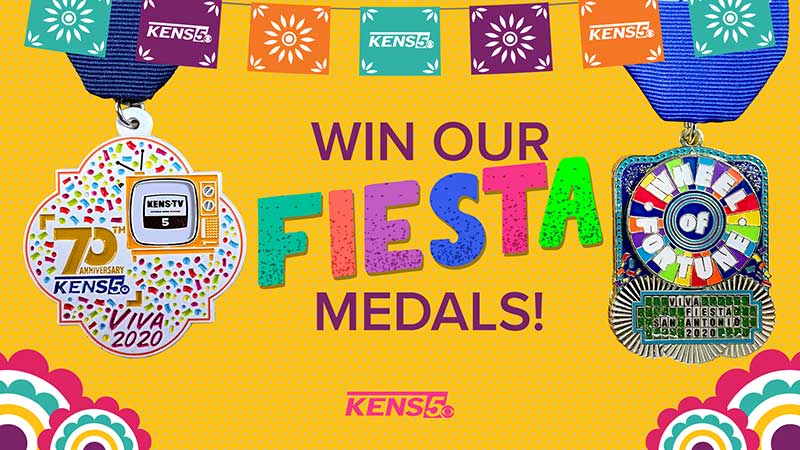 VIVA FIESTA: Win KENS 5's 70th Anniversary  medal and our special 'Wheel of Fortune' medal!