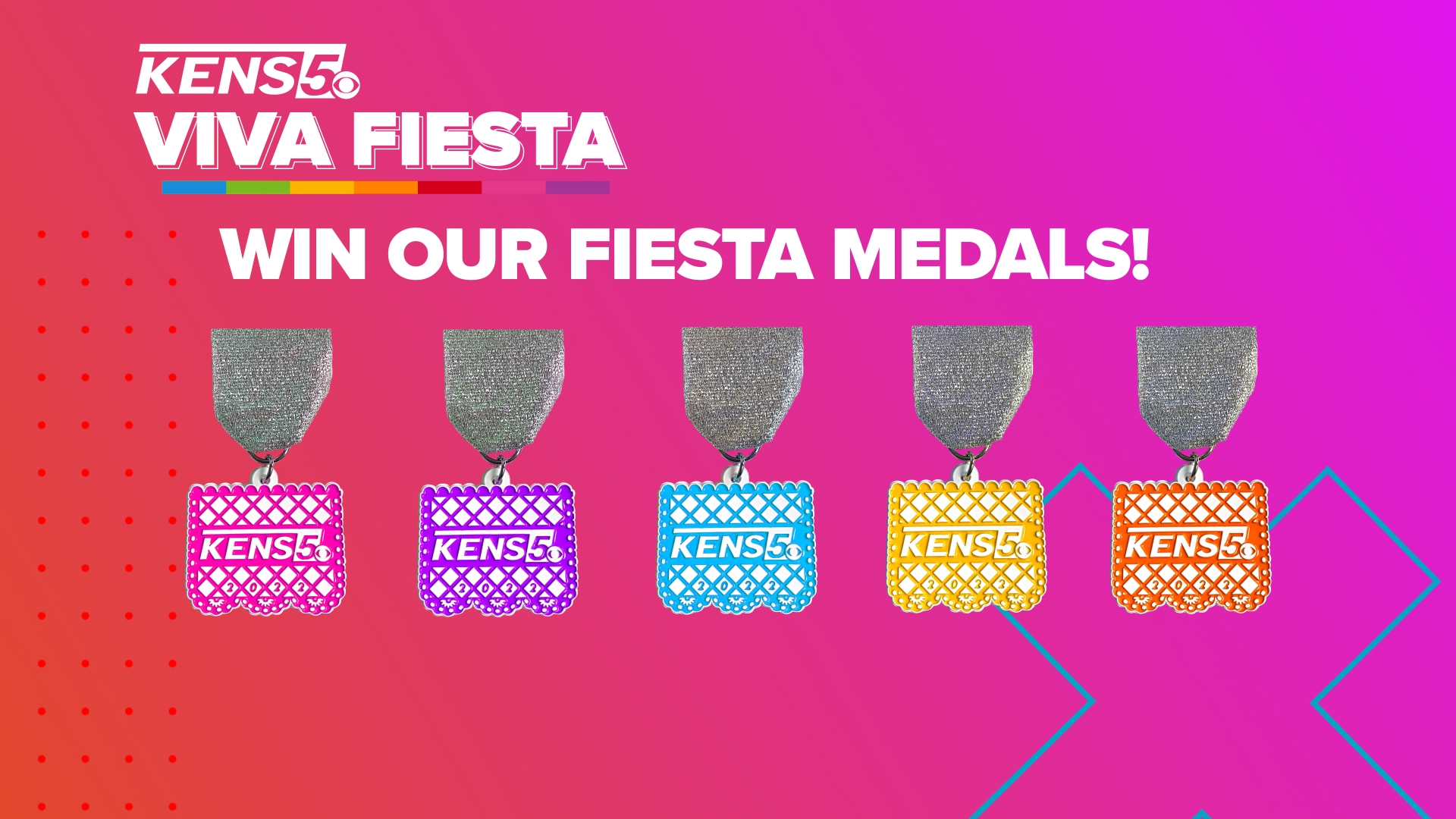 Enter to win a 2022 KENS 5 Fiesta medal!