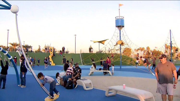 Chula Vista's new park features nautical-themed play areas, splash pad