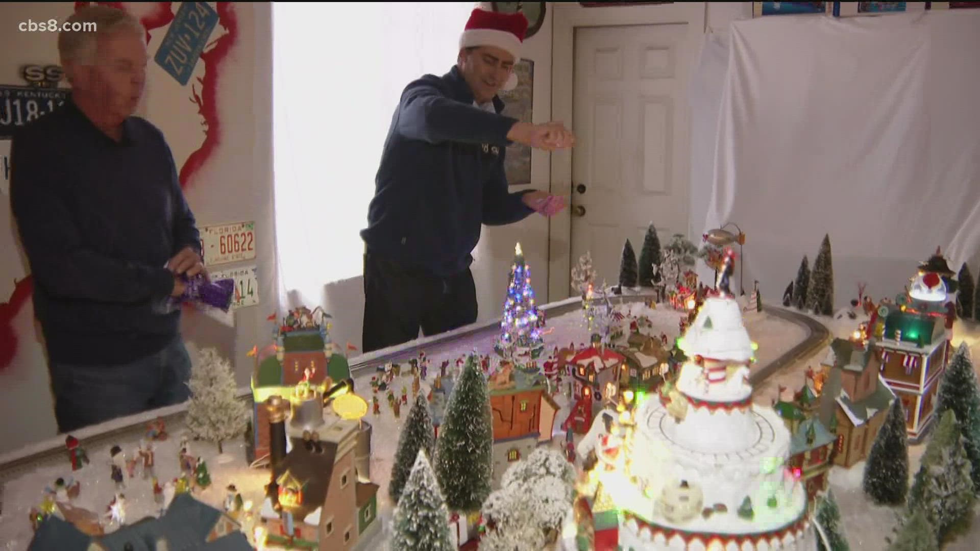 Dennis Ofcacek's tiny town in his garage creates huge smiles.