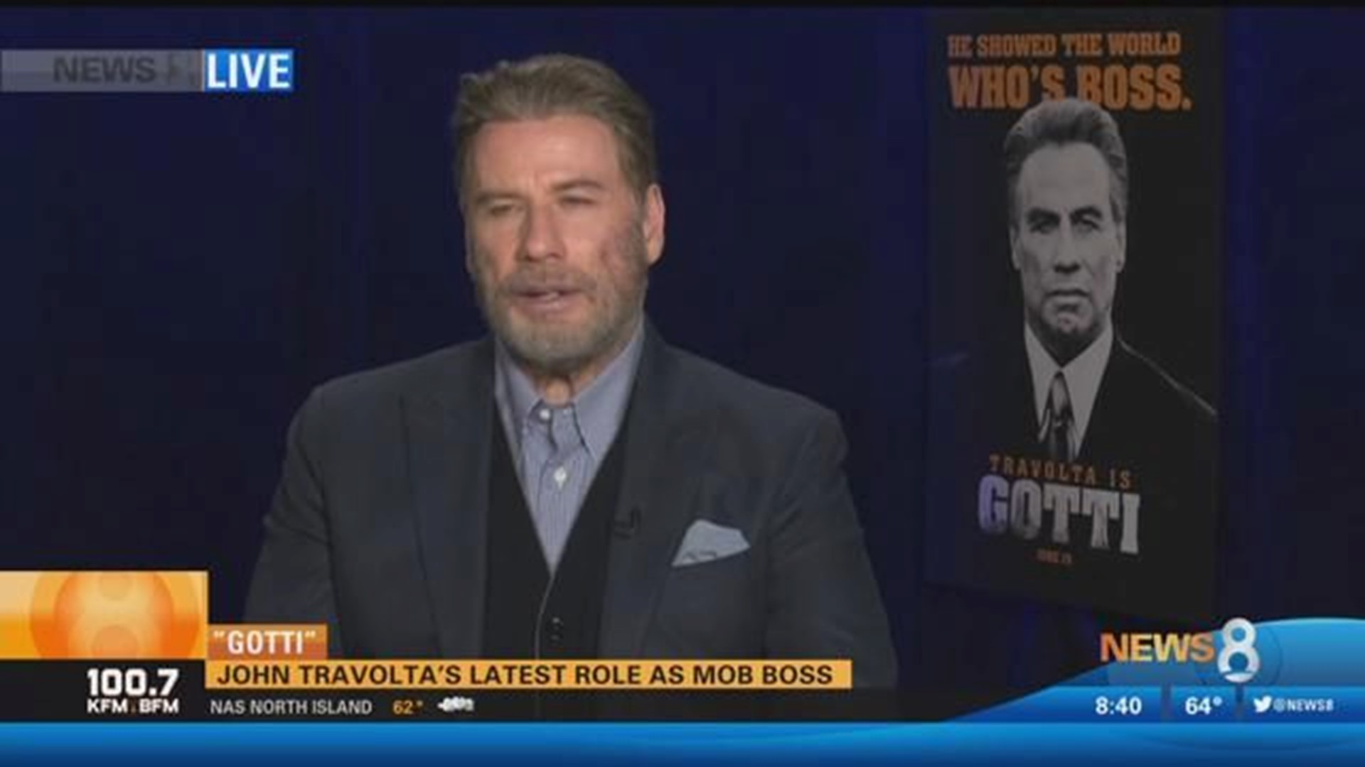 John Travolta discusses latest role as mob boss John Gotti ...