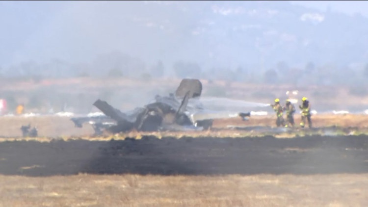 Marine Corps says F-35B stealth fighter crashed in California, pilot ejected