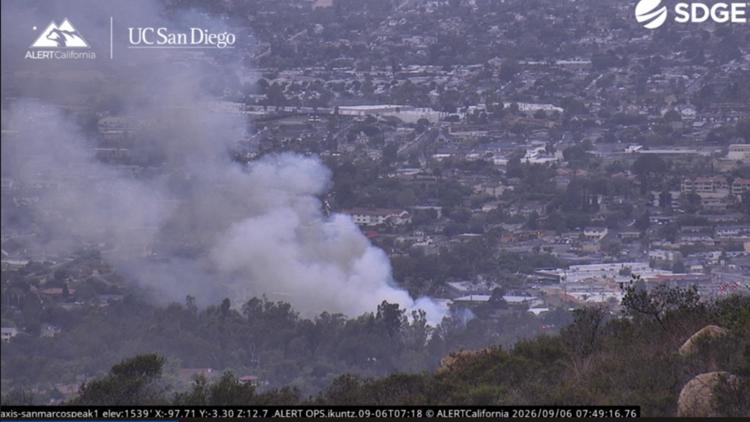 Fire crews battle brush fire in Vista, evacuation order and warning lifted | Brengle Fire