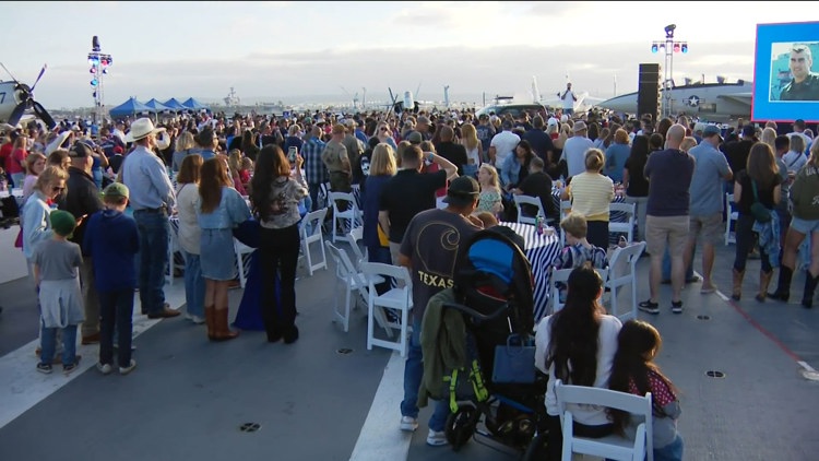 NASCAR honors military families aboard USS Midway ahead of upcoming race in San Diego