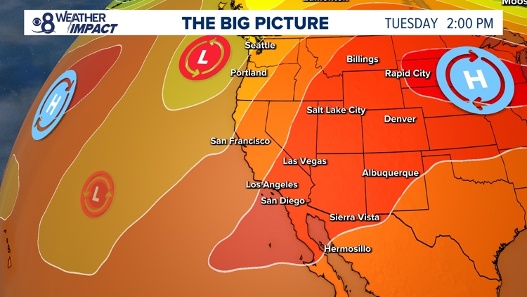 San Diego Braces for Extreme Heat Watch Starting Tuesday as Monsoonal Moisture Brings Mountain Thunderstorms