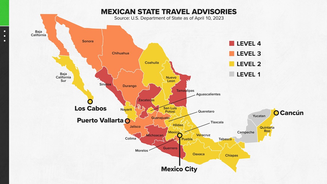 us gov travel advisory mexico