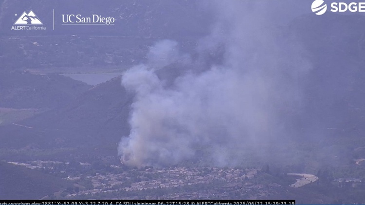 Forward progress on fire in San Diego's Rancho Bernardo community has been stopped