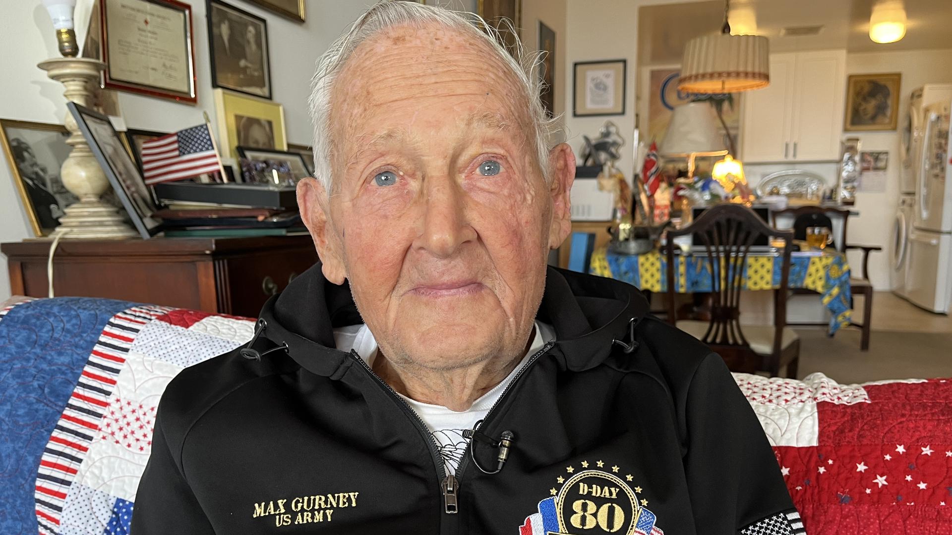 103-year old Max Gurney tells younger generations, "Hope for the best but be prepared for the worst."