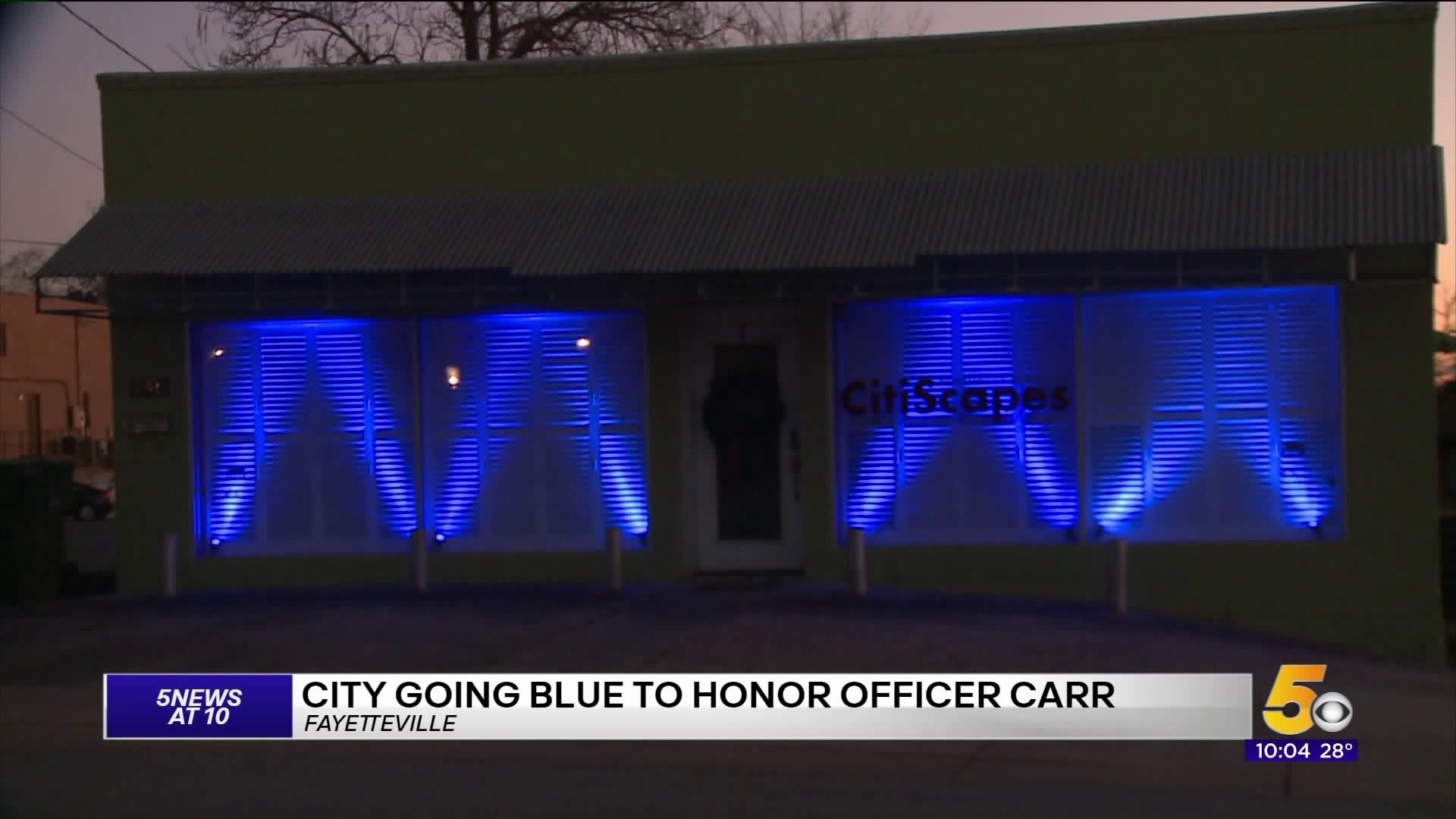 Community Goes Blue For Fallen Officer Stephen Carr