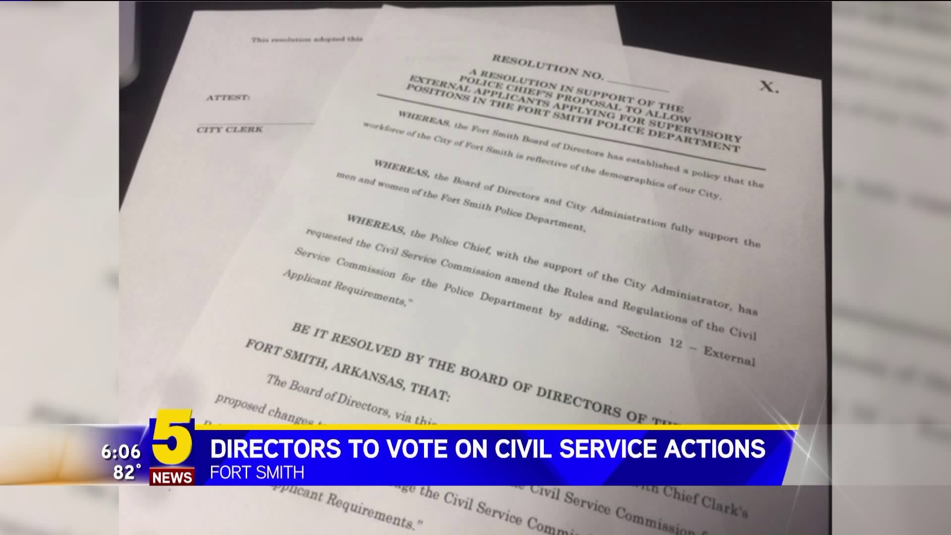 Fort Smith PD`s Civil Service Commission Has A Big Decision To Make