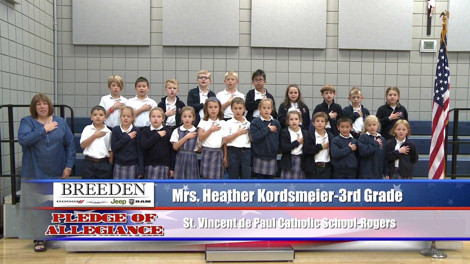 Mrs. Healther Kordsmeier  3rd Grade  St. Vincent de Paul Catholic School - Rogers