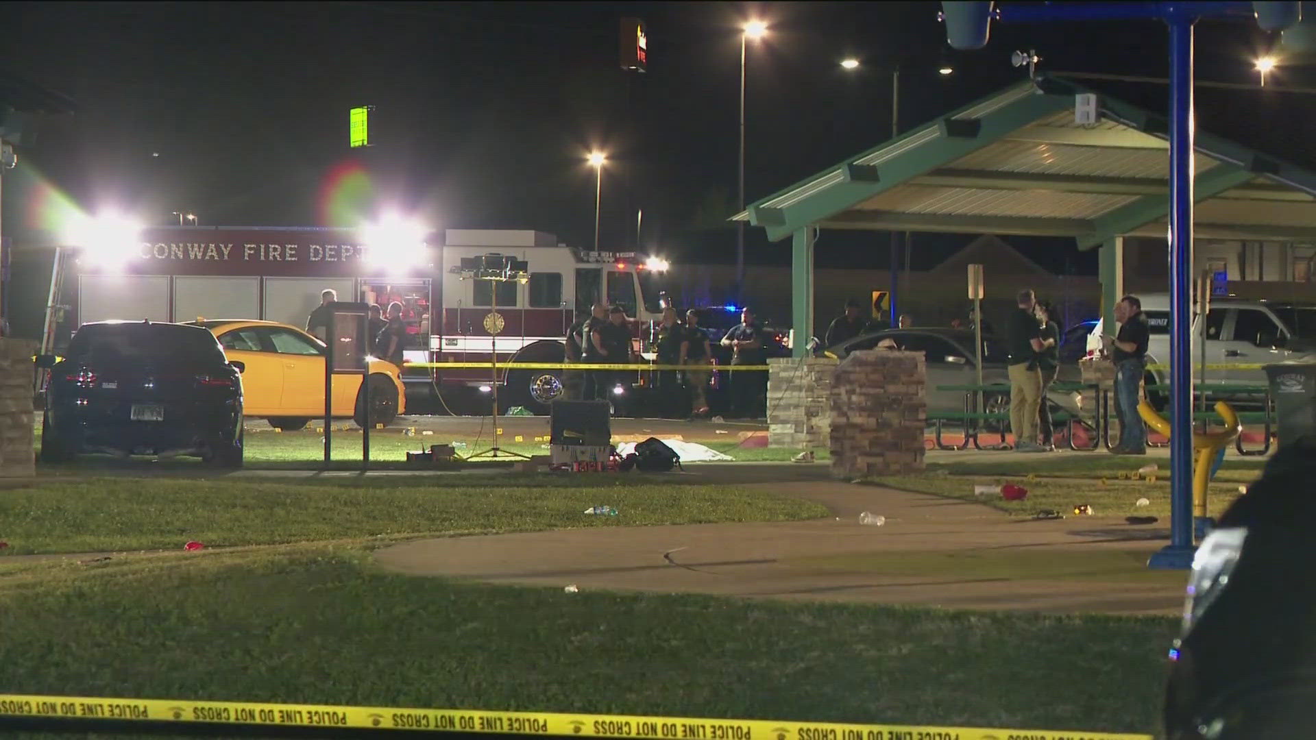 So far, police haven't shared any information about a suspect. 
